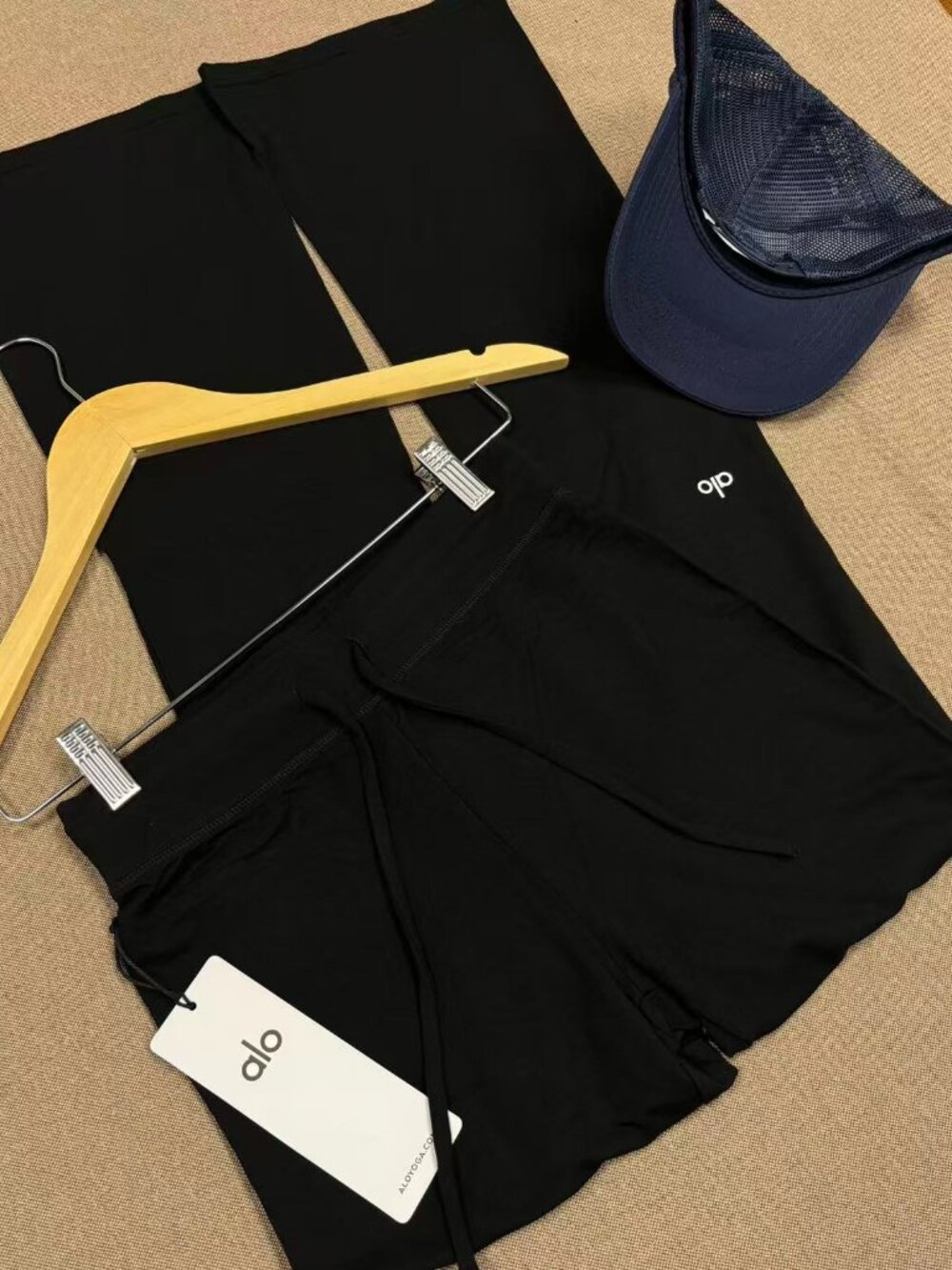 🪩Alo Yoga Sway Bootcut Sweatpant Black Comfortable Flared Casual Sports Pants - Picture 4 of 10